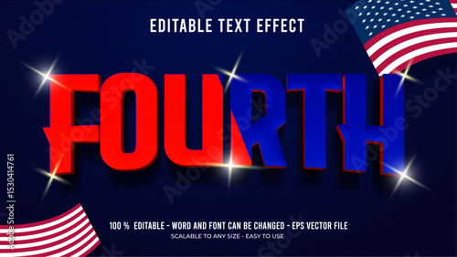 fourth editable text effect
