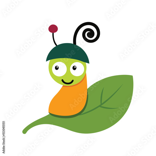 funny cartoon caterpillar