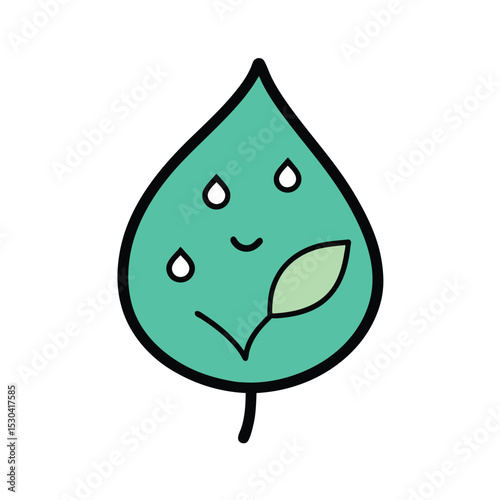 water drop on leaf