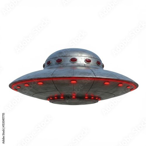 Flying saucer ufo spaceship vehicle alien spacecraft illustration