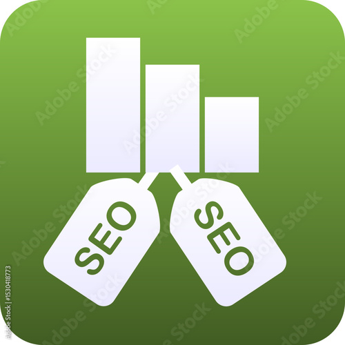 Business Marketing SEO Icon - SVG Line Style