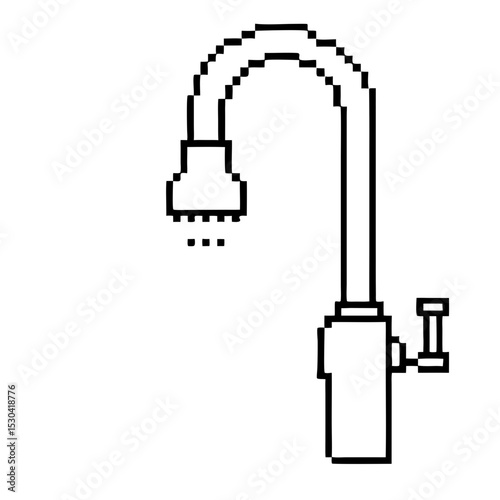 pixel  outline kitchen sink tap for modern interiors and home design