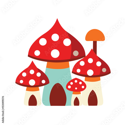 mushrooms in the forest