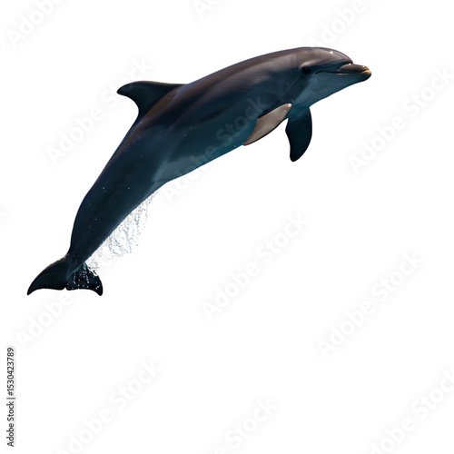 Dolphin Leaping: Majestic Marine Mammal in Action photo