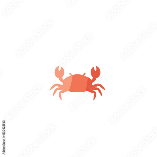 Coral crab illustration