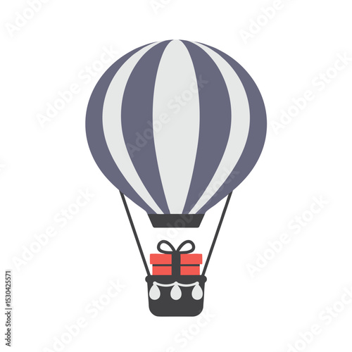 Striped air balloon