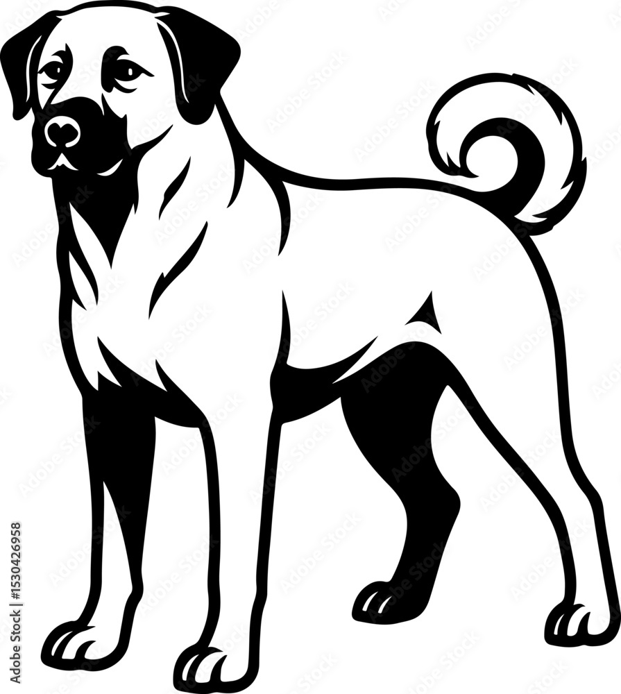 Fototapeta premium Anatolian Shepherd Dog.eps