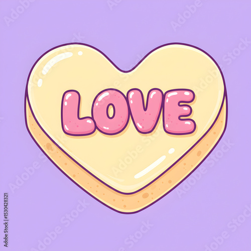 Pixel Art HeartShaped Cookie A Sweet Message of Love