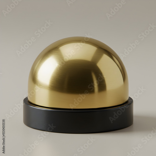 Brass Dome Push Button Doorbell