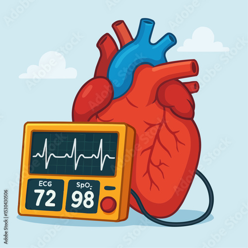 human heart attack