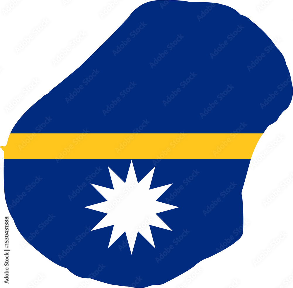 Obraz premium Nauru country map location