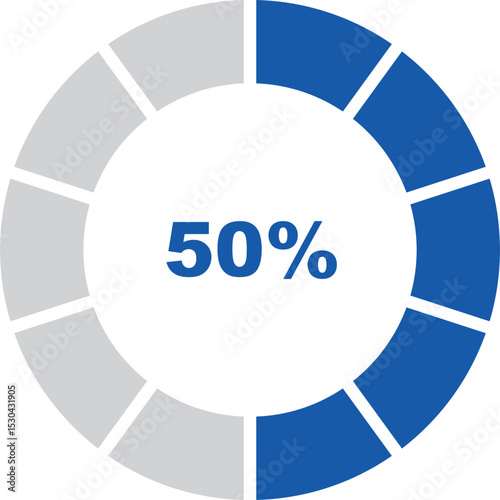 percentage indicator set and icon vector design editable