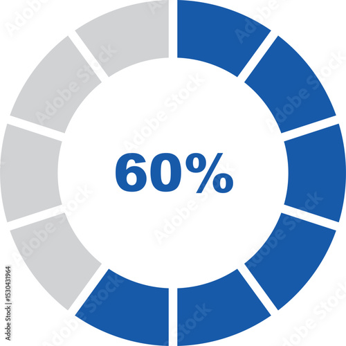 percentage indicator set and icon vector design editable