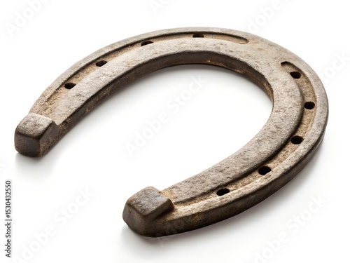 Isolated Metal Horseshoe