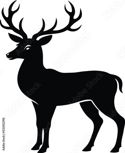 Deer Vector Art, Deer Icon Clipart
