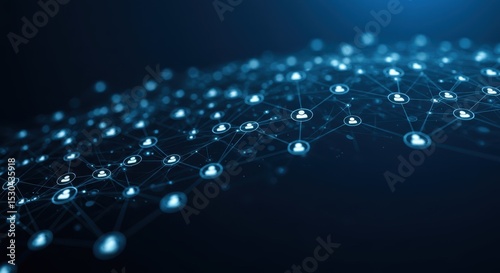Global network connection abstract background