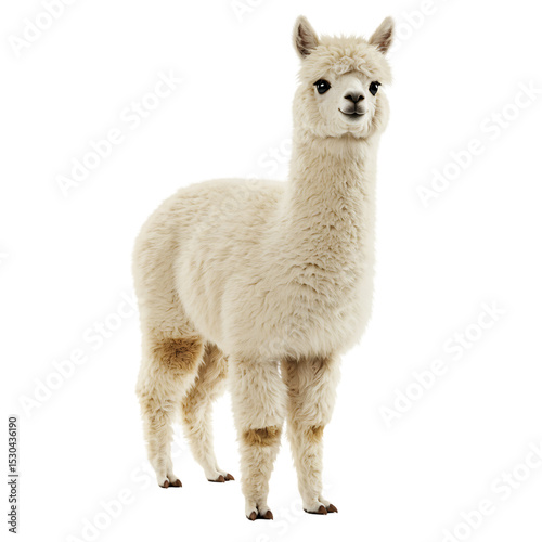 Majestic Alpaca: Premium Photograph of a Fluffy Andean Animal