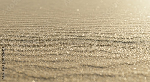 Sand Dunes, Golden Brown Wavy Pattern in Desert Landscape