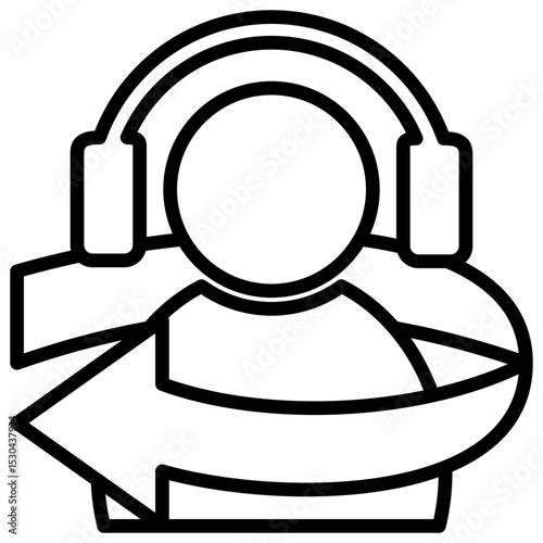 Returns & Refunds Outline Icon
