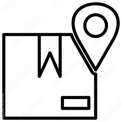 Order Tracking Outline Icon