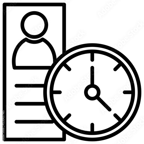 Account Management Outline Icon