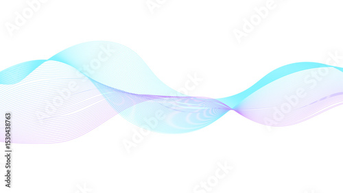 Abstract gradient wave, vibrant colors on a white background.