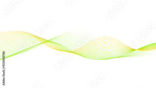 Colorful abstract background with vibrant waves on a white background