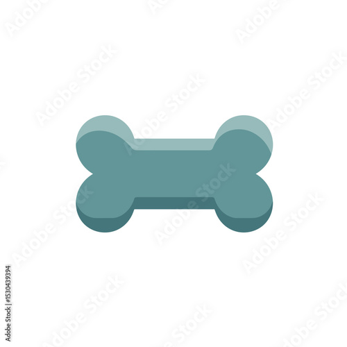 A playful dog toy shaped like a bone, resting on a clean surface with soft lighting