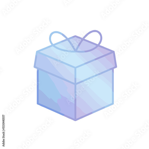 A beautifully wrapped gift box with a delicate ribbon, set against a soft pastel background