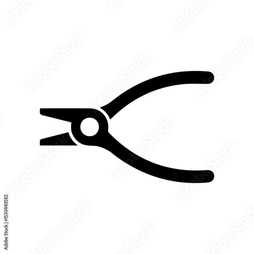 Pliers glyph icon