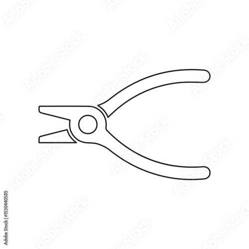 Pliers line icon