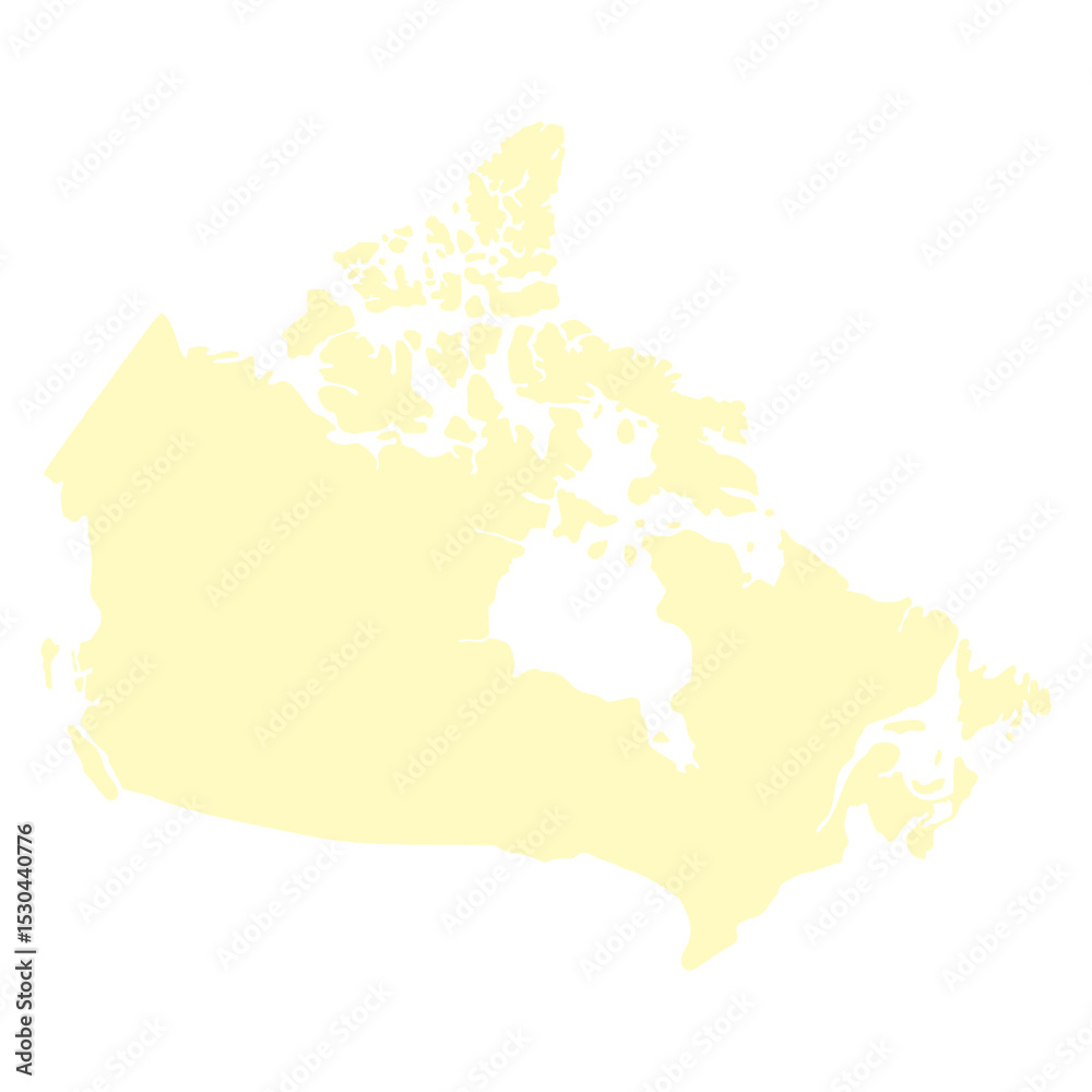 Obraz premium map of Canada land