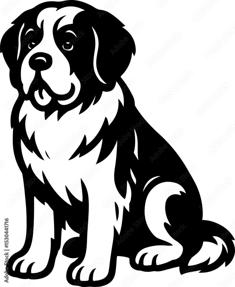 Fototapeta premium Saint Bernard.eps