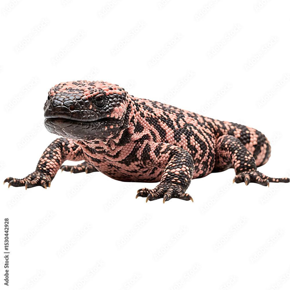 Fototapeta premium Gila Monster: Close-Up View of a Southwestern Reptile