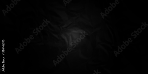 Dark black crumpled paper background. old paper wrinkle texture pattern. cardboard wrinkled arts craft and Seamless black crumpled paper.	