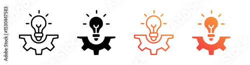 Creative Multiple Style Icon Set Vector 