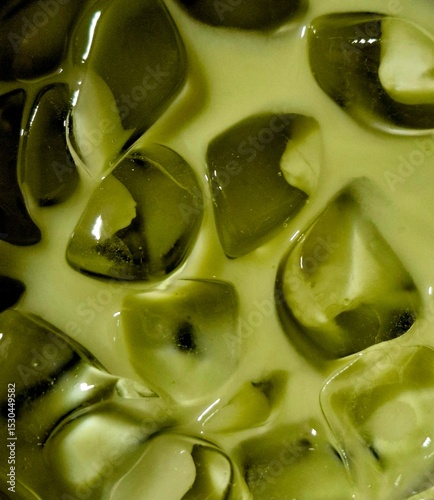 closeup matcha drink wallpaper