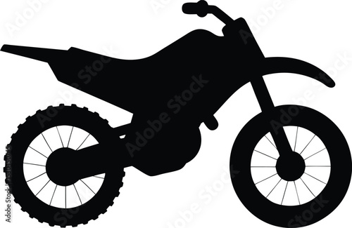 motorcycle silhouette isolated on white