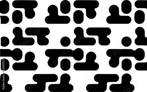 Abstract geometric black and white seamless pattern design