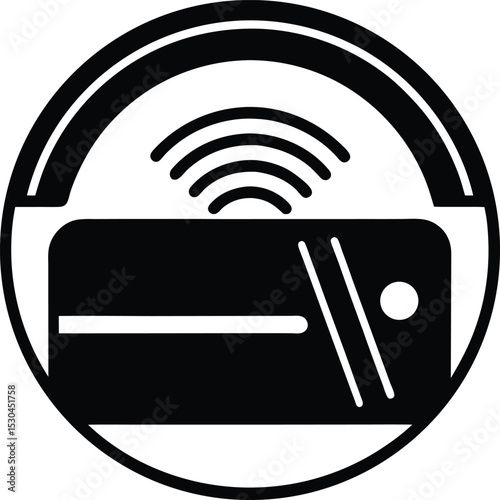 Smart device connected to the Silhouette Internet of Things inside a circle