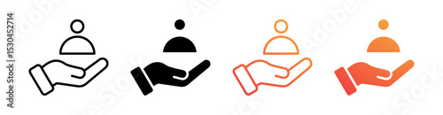 Consumer Multiple Style Icon Set Vector 