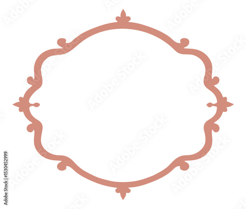 decorative frame with floral ornament