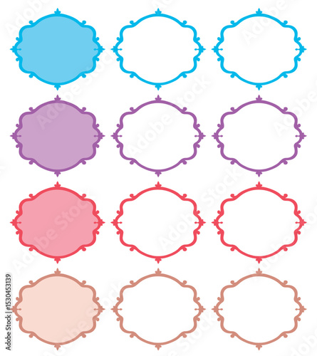 vector set of frames