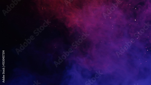 Vapor en tonos morados y rosas, con un cielo oscuro de fondo.
