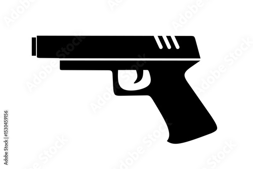 gun icon vector with trendy design. Pistol icon