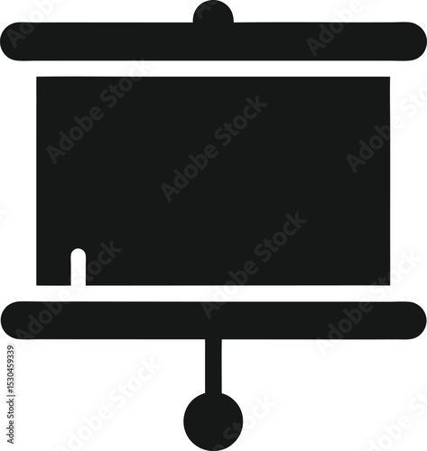 Presentation Screen Silhouette: Display Icon

