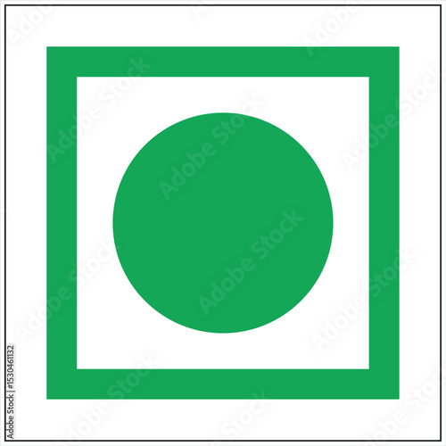 Vegetarian Green Symbol Logo Icon