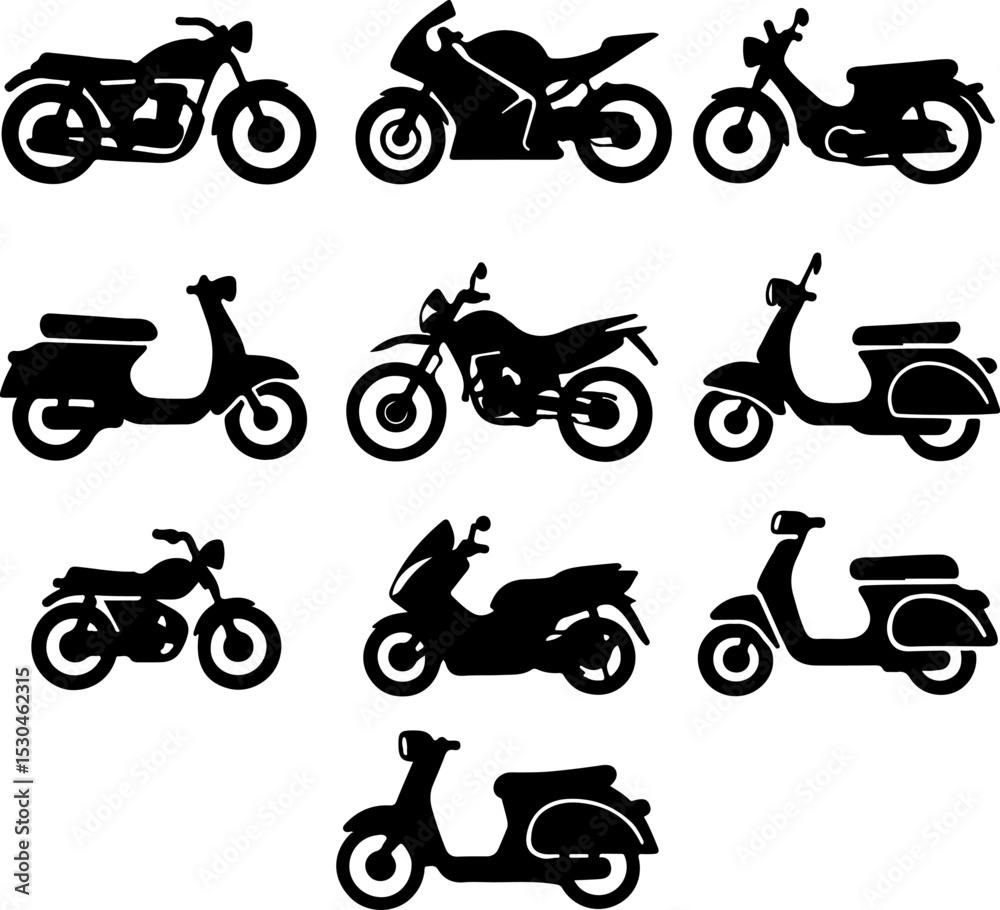 Obraz premium Set of motobike.eps