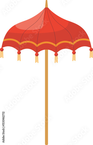 Beach Umbrella Illustration
