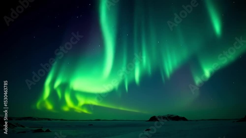 Wallpaper Mural Majestic Aurora Borealis Shimmering Green and Purple Lights Dancing Across the Night Sky in 4K Stunning Northern Lights Display Torontodigital.ca